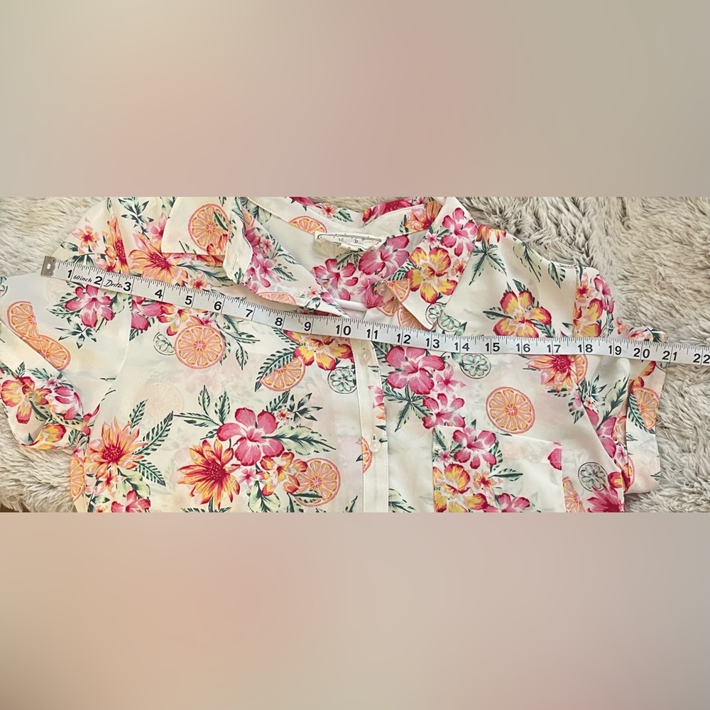 💜💎Floral Button-Up Shirt - Picture 10 of 13